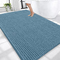 OLANLY Thick Large Bathroom Rugs 70x46, Extra Soft Absorbent Chenille Bath Rugs, Rubber Backing, Machine Wash Dry, Bath Mats for Bathroom Floor, Tub and Shower, Home Decor Accessories, Airy Blue