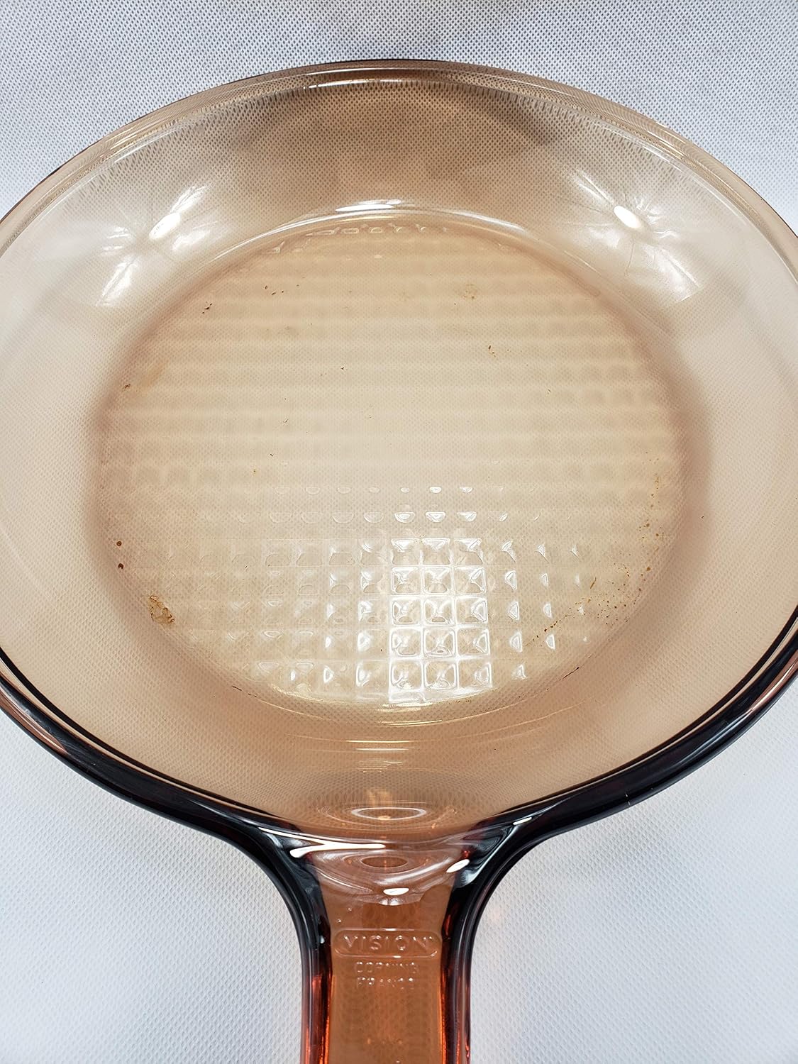 Amber Visions Frying Pan. 10' Waffle Bottom Skillet
