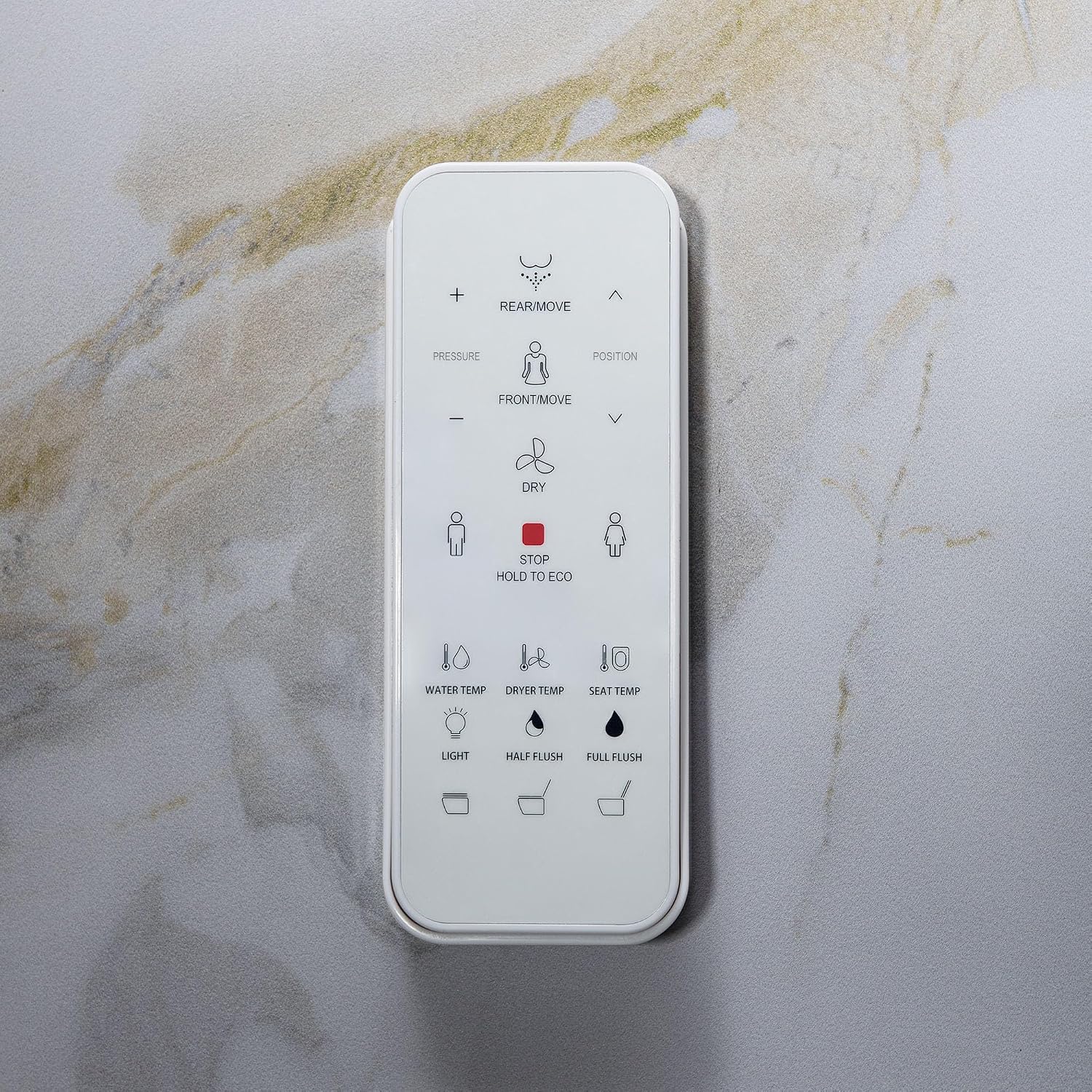 WOODBRIDGE Smart Toilet, Auto Open & Close, Auto Flush, Foot Sensor Operation, Heated Seat and Integrated Multi Function Remote Control in White