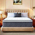 CH Charme House Twin Mattress, 12 Inch Twin Size Hybrid Mattress in a Box, Medium Feel Foam and Individual Pocket Springs, Extra Edge Support, Pressure Relief, CertiPUR-US, Grey