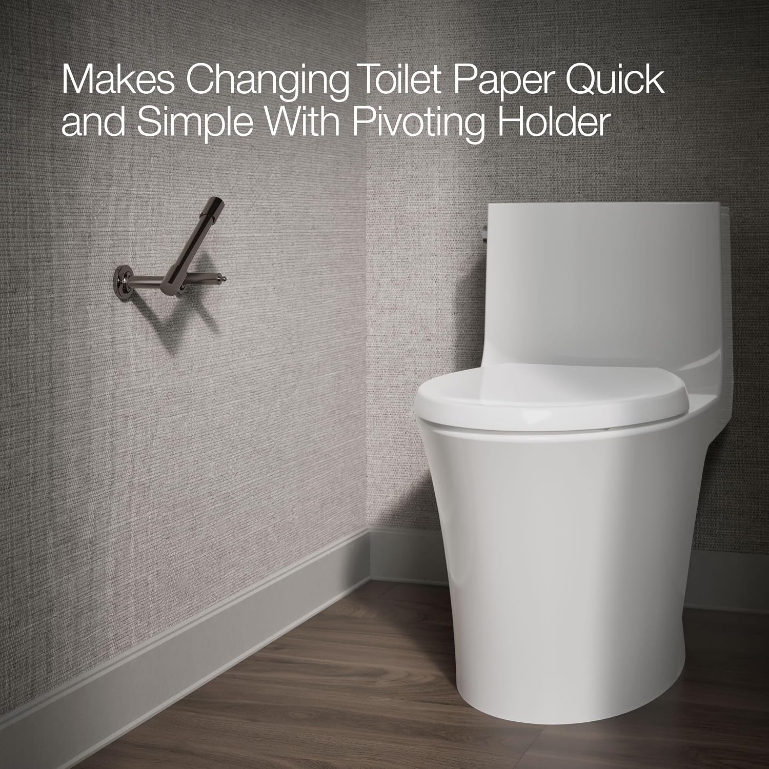 KOHLER K- 14377-TT Purist® Toilet Paper Holder, Vibrant Titanium