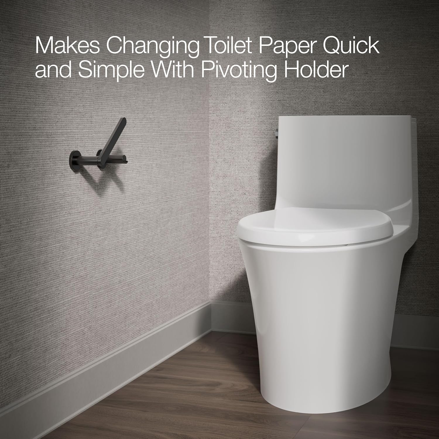 Kohler 73147-BL Composed Pivoting toilet paper holder