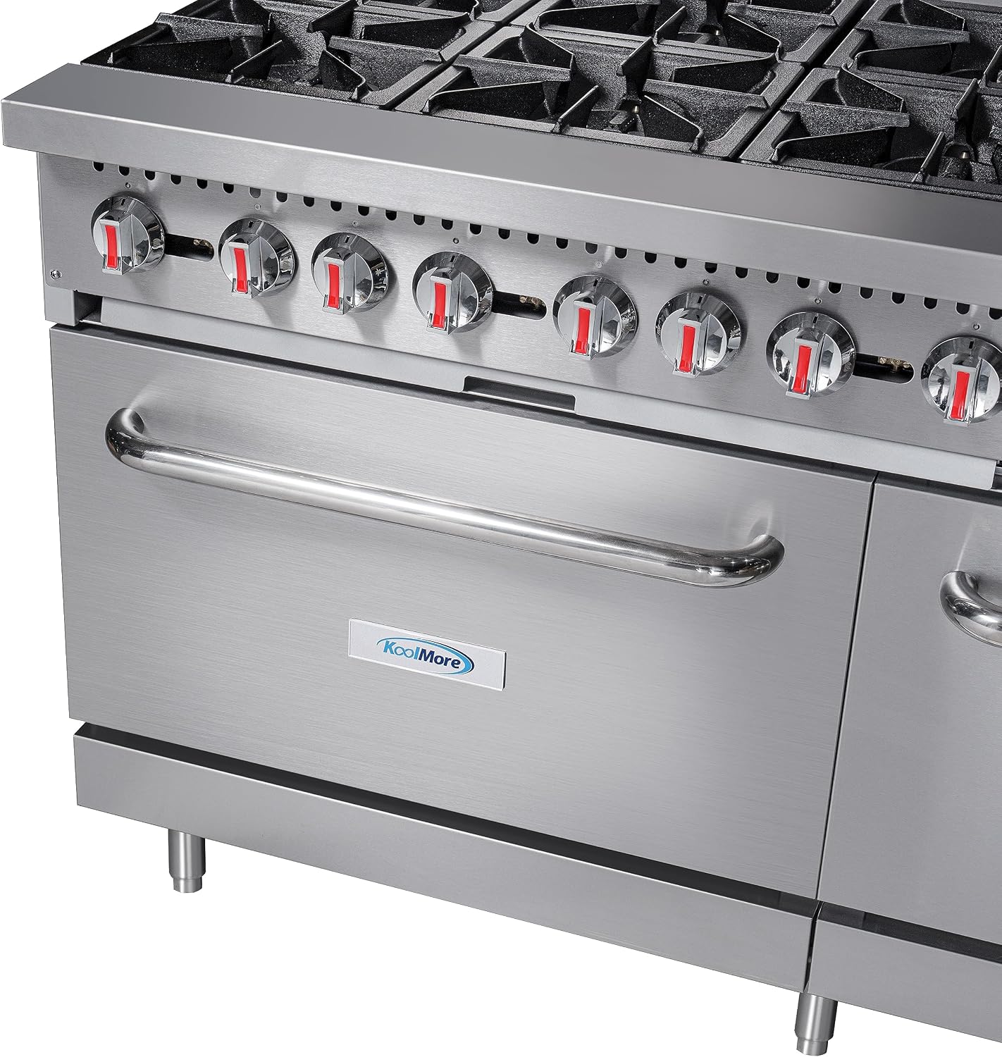 KoolMore 60 in. 6 Burner Commercial Natural Gas Range with 24 in. Griddle (KM-CRG60-NG)