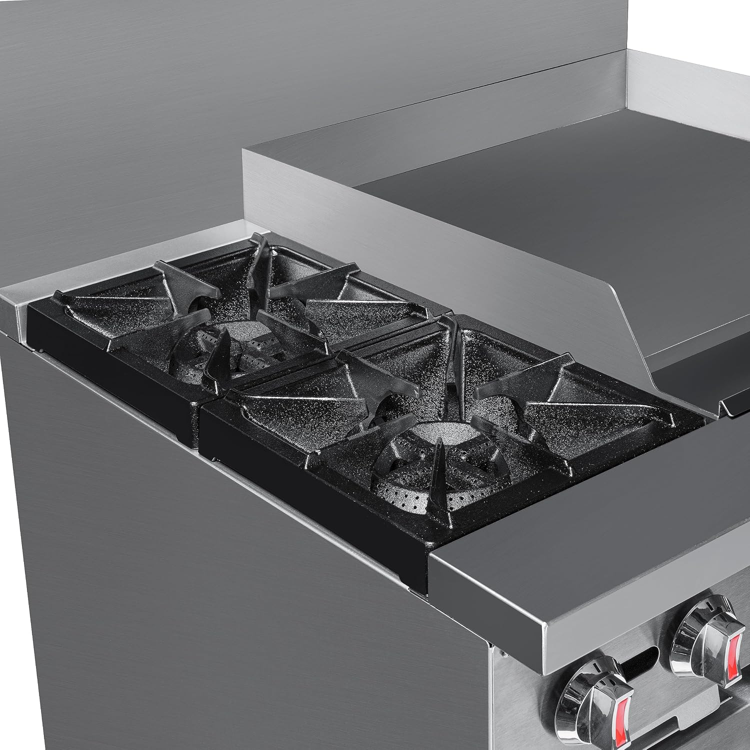 KoolMore 36 in. 2 Burner Commercial Liquid Propane Range with 24 in. Griddle (KM-CRG36-LP)