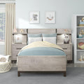 Lexicon Azalea 3-Piece Bedroom Set, Twin, Light Gray/Gunmetal