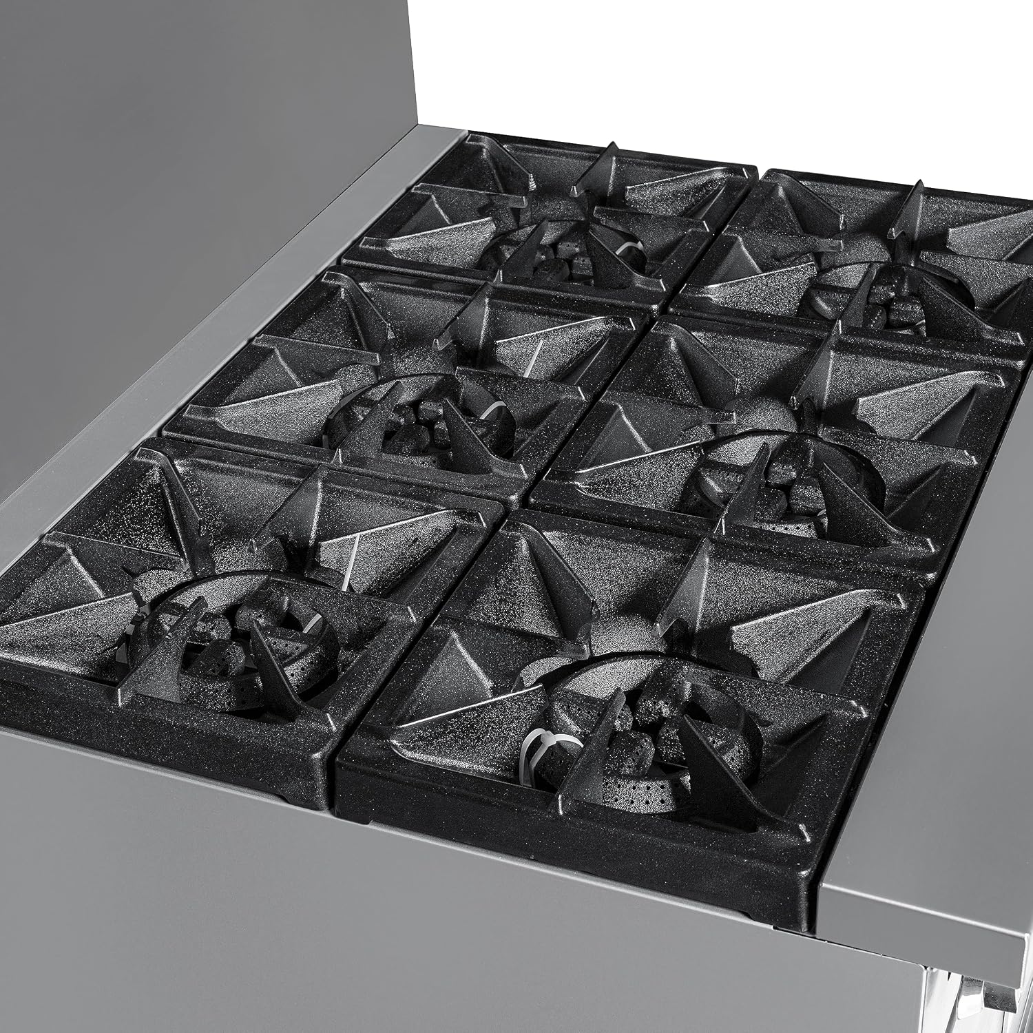 KoolMore 36 in. 6 Burner Commercial Liquid Propane Range with Oven (KM-CR36-LP)