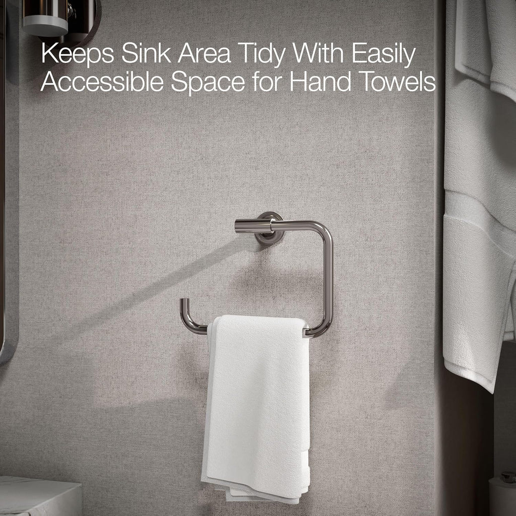 Kohler 14441-TT K-14441-TT Purist Towel Ring, Vibrant Titanium