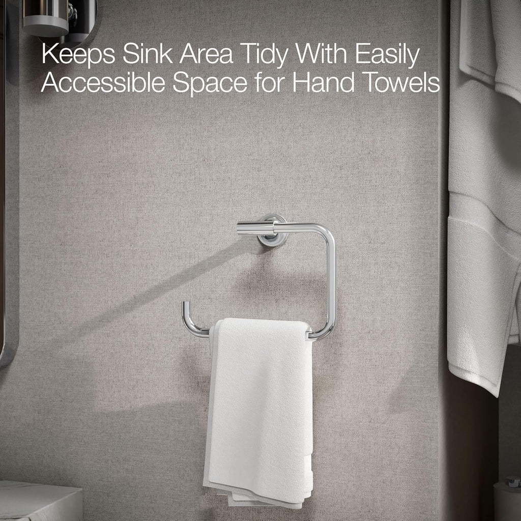 Kohler Towel Ring by KOHLER, Bathroom Towel Ring, Purist Collection, Polished Chrome, K-14441-CP