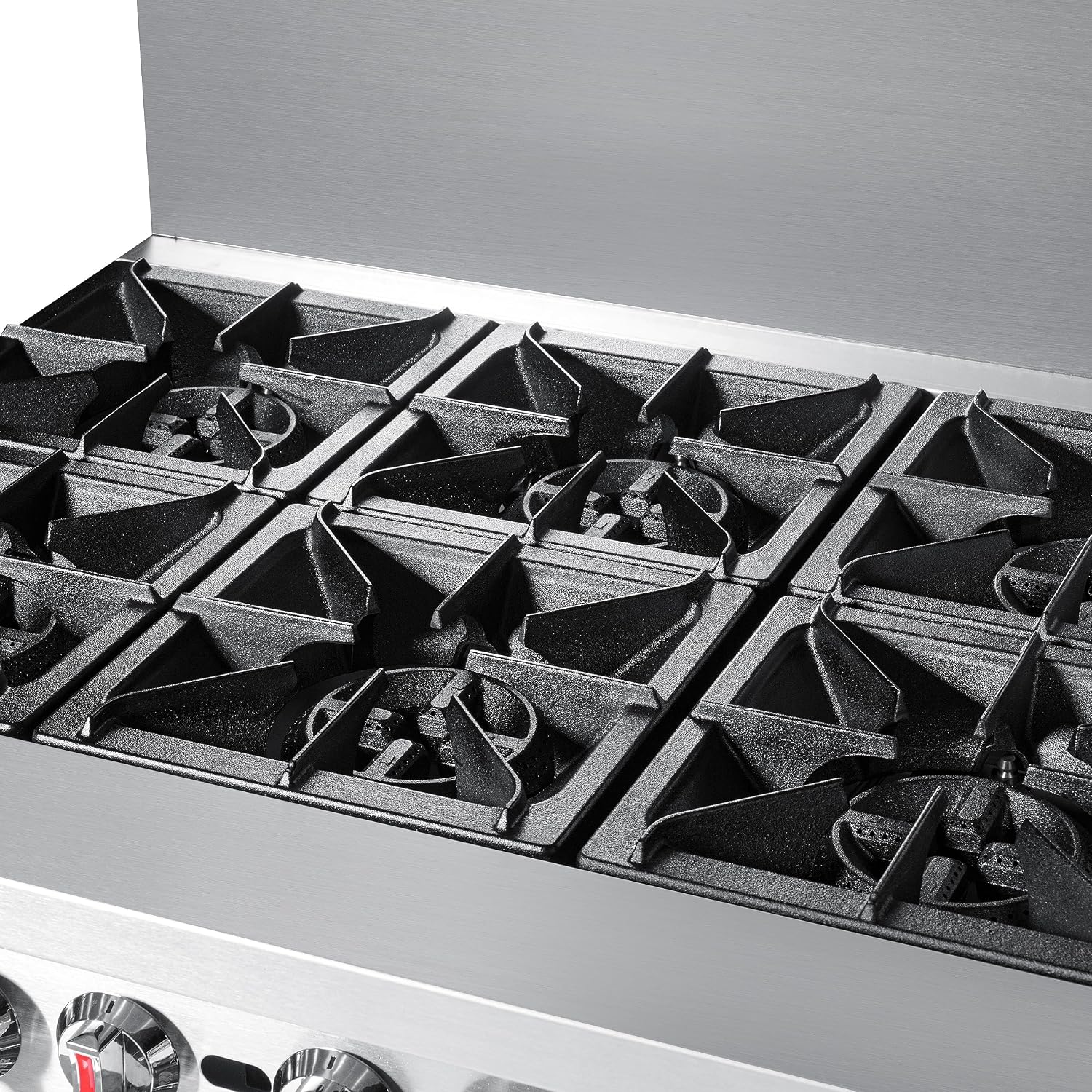 KoolMore 60 in. 6 Burner Commercial Natural Gas Range with 24 in. Griddle and Broiler (KM-CRGB60-NG)